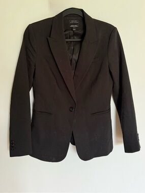 RW&Co Black Tailored Single-Button Blazer